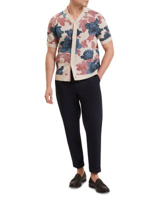 Ashqara Short Sleeve Relaxed Floral Button Through Shirt