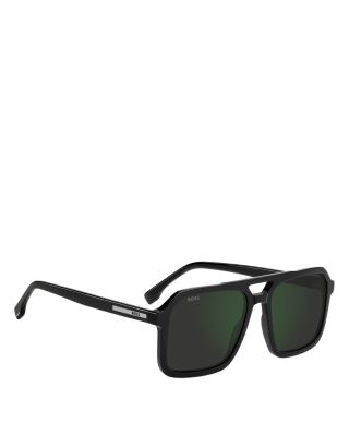 Double Bridge Square Sunglasses, 56mm
