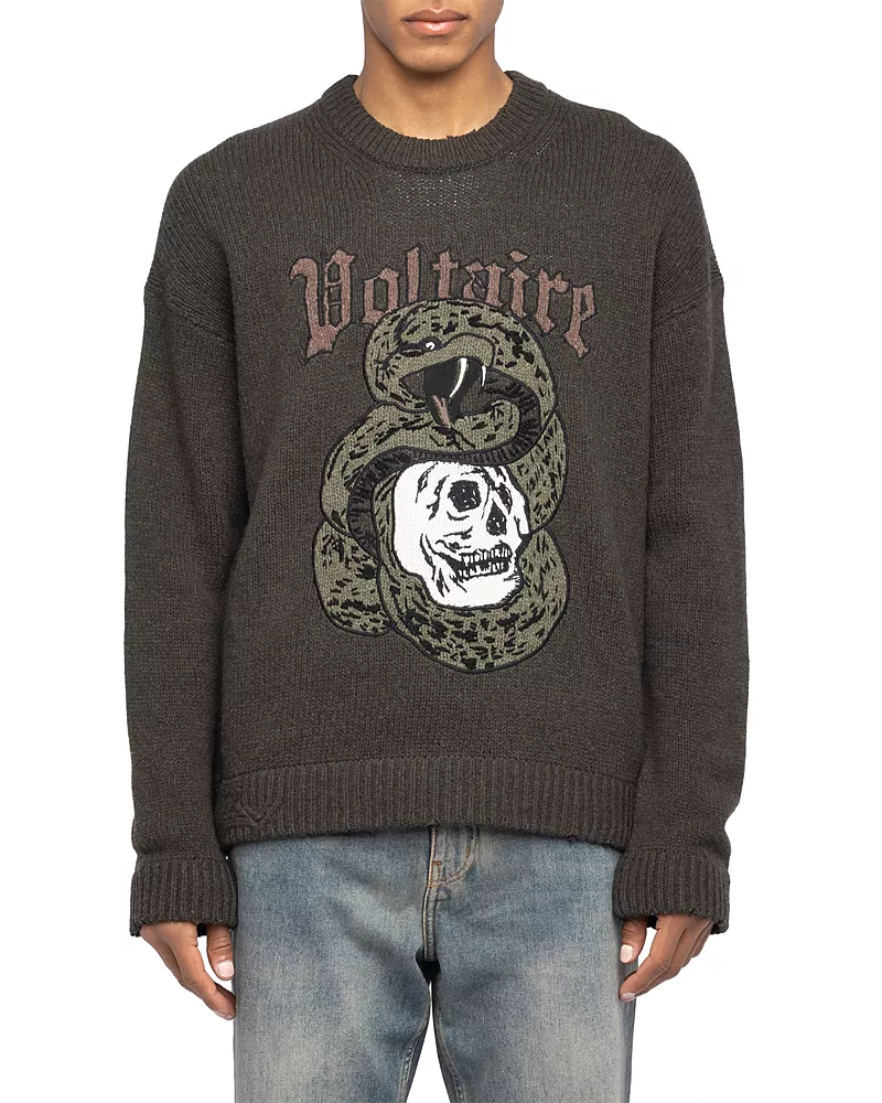Zadig & Voltaire Snake Graphic Logo Sweater