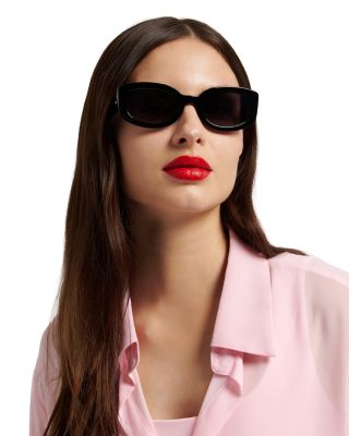 Ailey Rectangular Sunglasses, 53mm