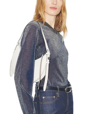 Romy Crescent Leather Shoulder Bag