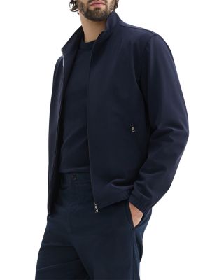 Stand Collar Zip Jacket in Precision Ponte