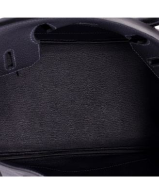 Birkin 30 Handbag Blue Togo with Palladium Hardware