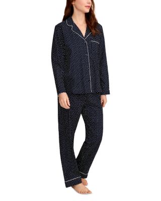 Woven Twill Midnight Hearts Classic Pajama Set