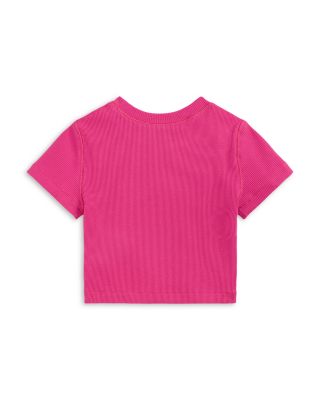 Girls' Ribbed Boxy Tee - Little Kid