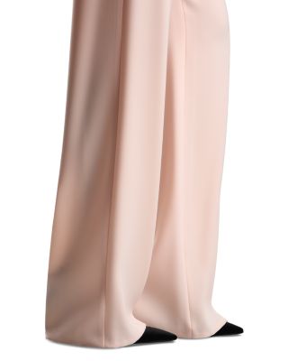 Straight Satin Waist Pants