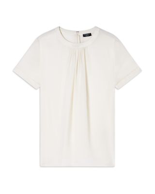 Silk Pleated Top