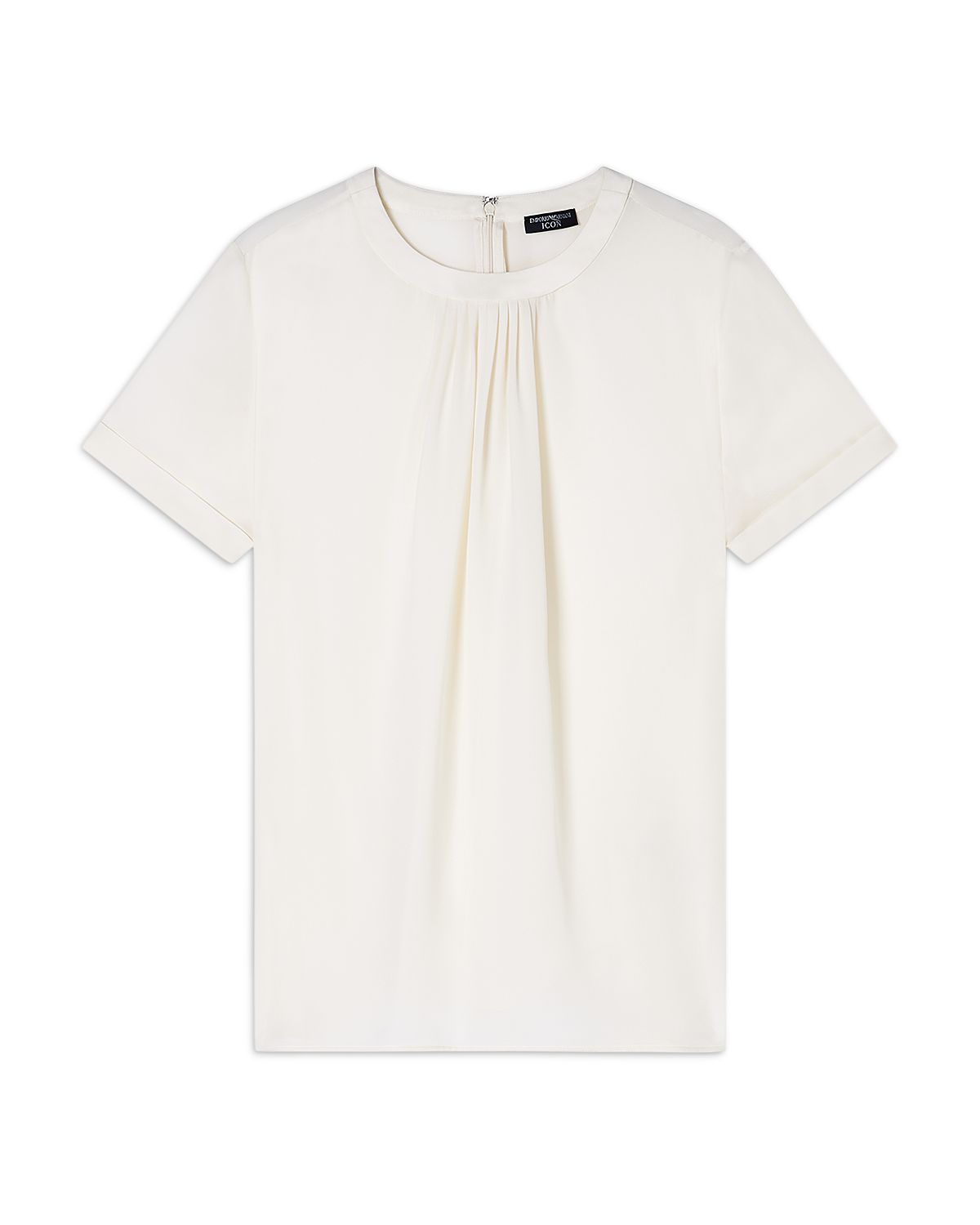 Emporio Armani Silk Pleated Top
