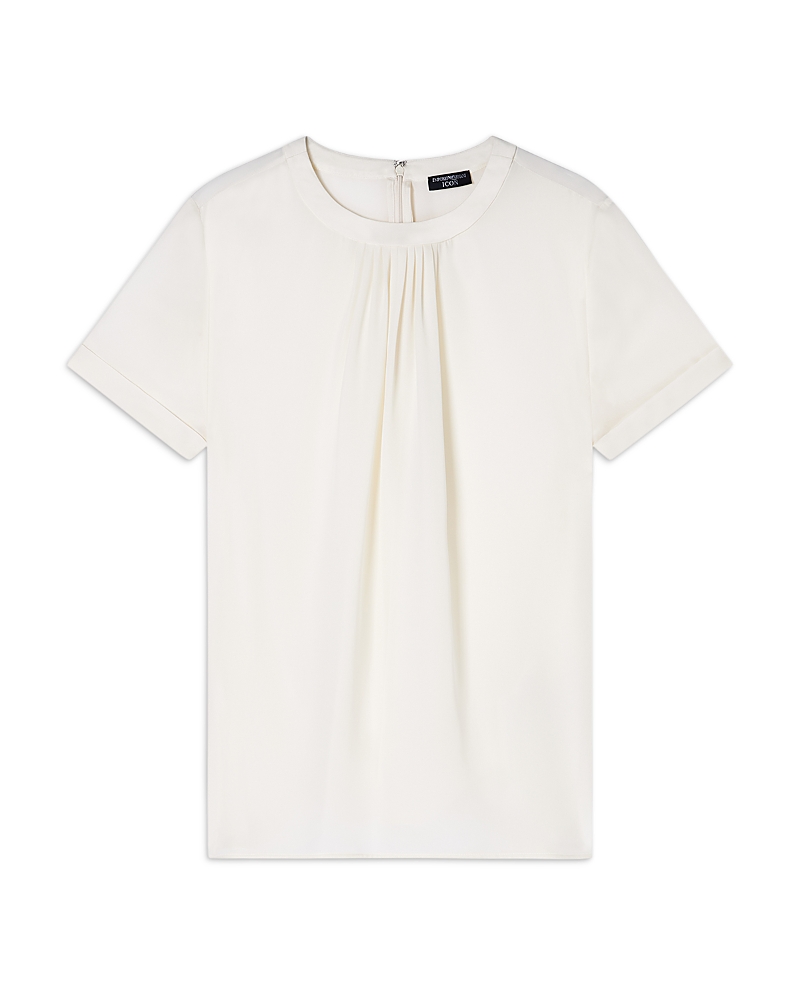 Emporio Armani Silk Pleated Top