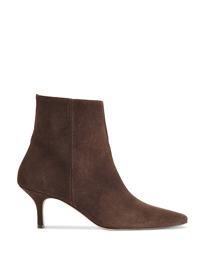 Whistles Women's Suede Pointed Kitten Heel Boots