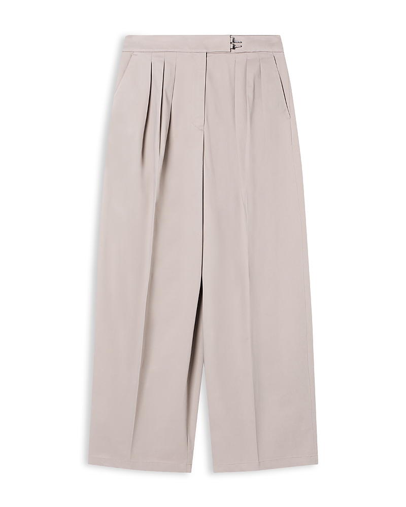 Emporio Armani Wide Leg Pleated Pants