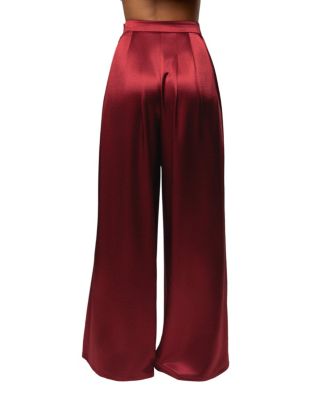  Satin Bliss Pleated Pant