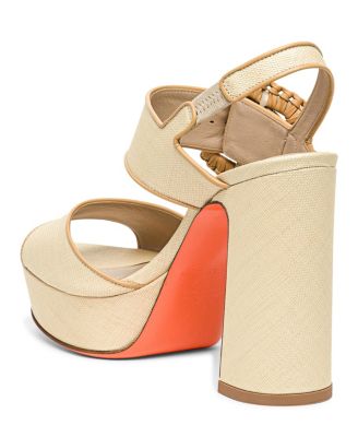  Women's Leather High-Heel Sandal