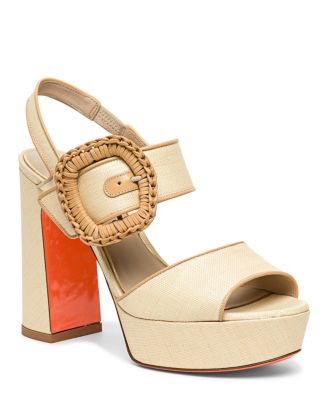  Women's Leather High-Heel Sandal