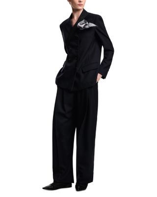 Wool Double Breasted Blazer