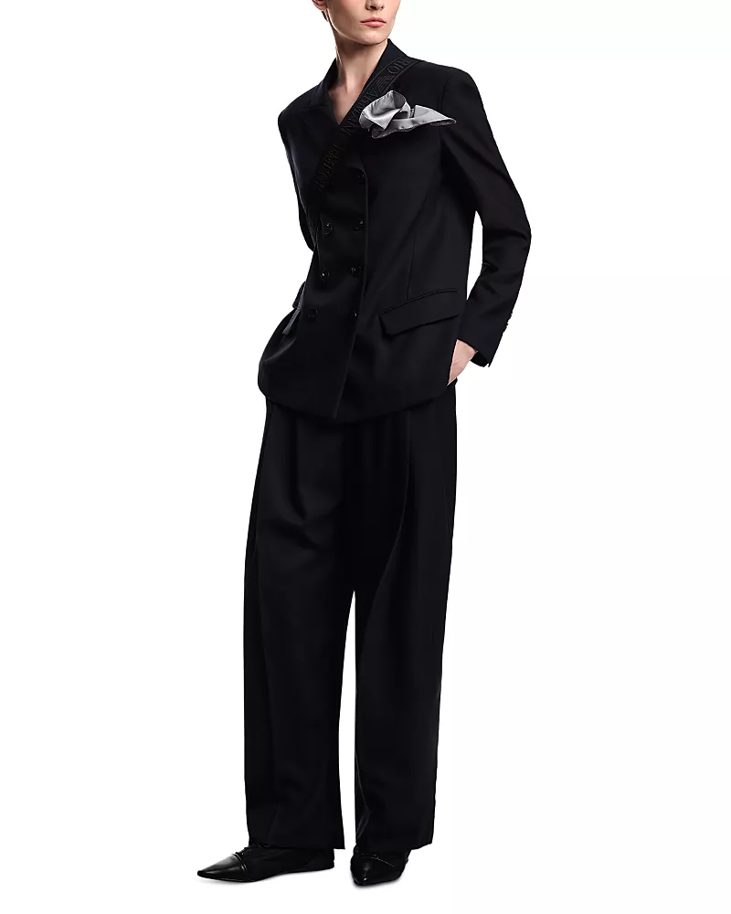 Emporio Armani Wool Double Breasted Blazer