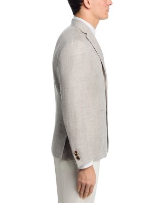Linen M&eacute;lange Solid Regular Fit Extra-Soft Jacket - Exclusive