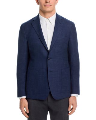 Knit Effect Unstructured Regular Fit Sport Coat - Exclusive