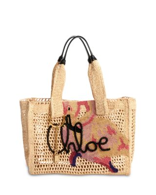 Summer Banana Raffia Tote Bag