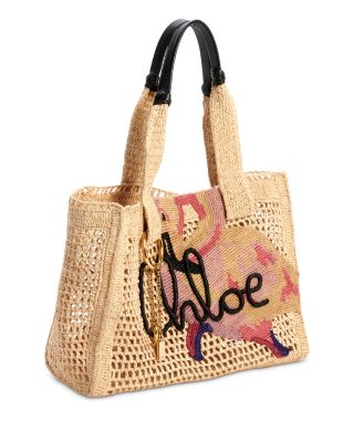 Summer Banana Raffia Tote Bag