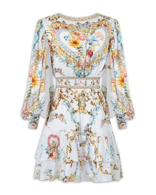 Button Front Frill Dress