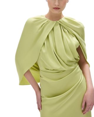 Hallie Draped Cape Gown