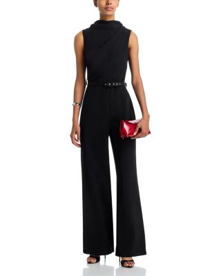 Cowl Neck Crepe Jumpsuit - Exclusive
