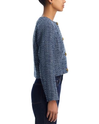 Collarless Tweed Blazer - Exclusive