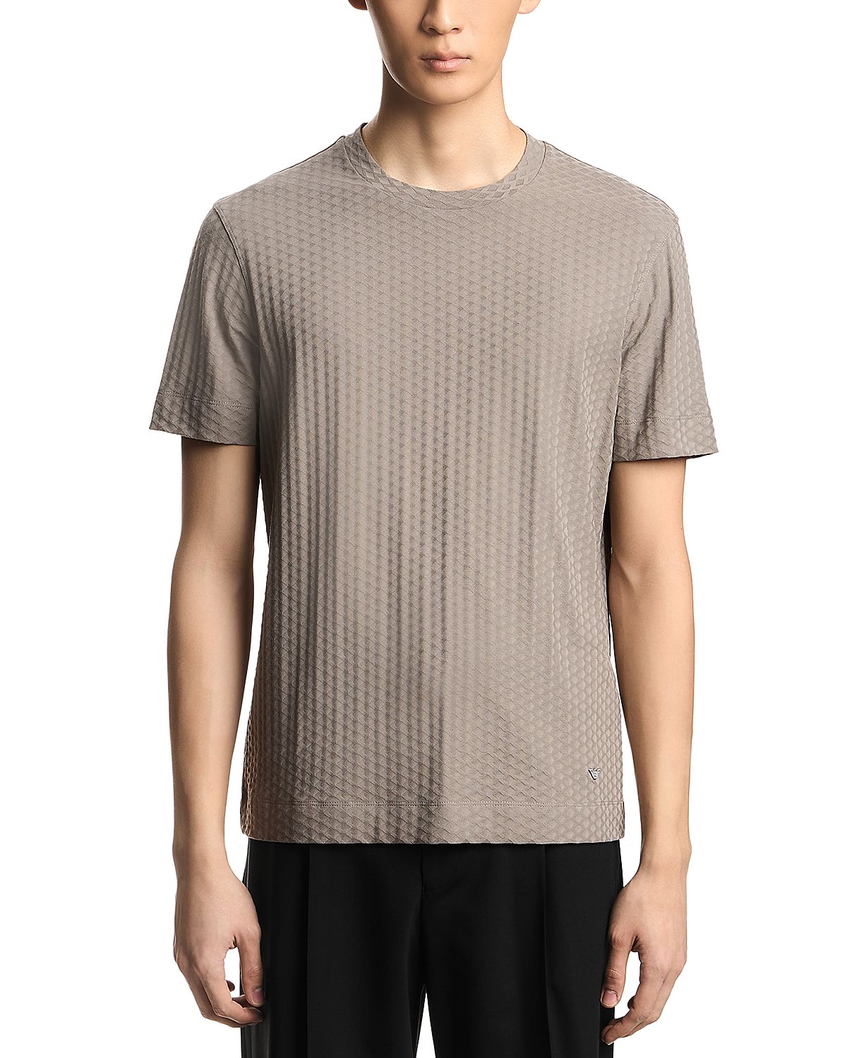 Emporio Armani Jacquard Crewneck T-Shirt