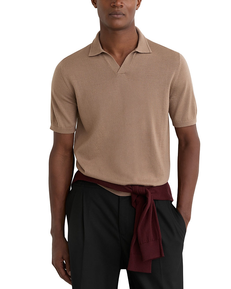 Reiss Open Collar Merin Polo Shirt