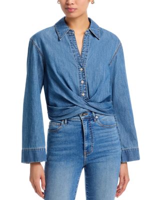 Timothy Twist Hem Denim Shirt