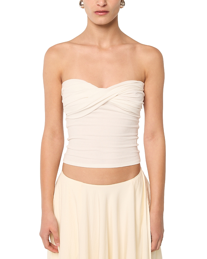 The Line By K Izzy Tube Top In White