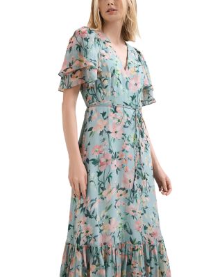 Violet Floral Maxi Dress