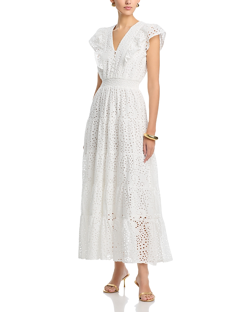 Koko + Mason Eyelet Midi Dress