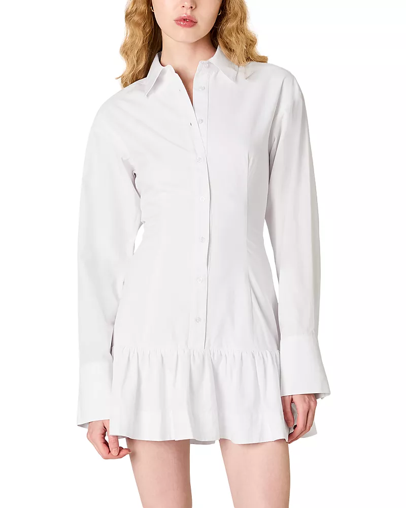 Nia Rayo Button Front Mini Dress