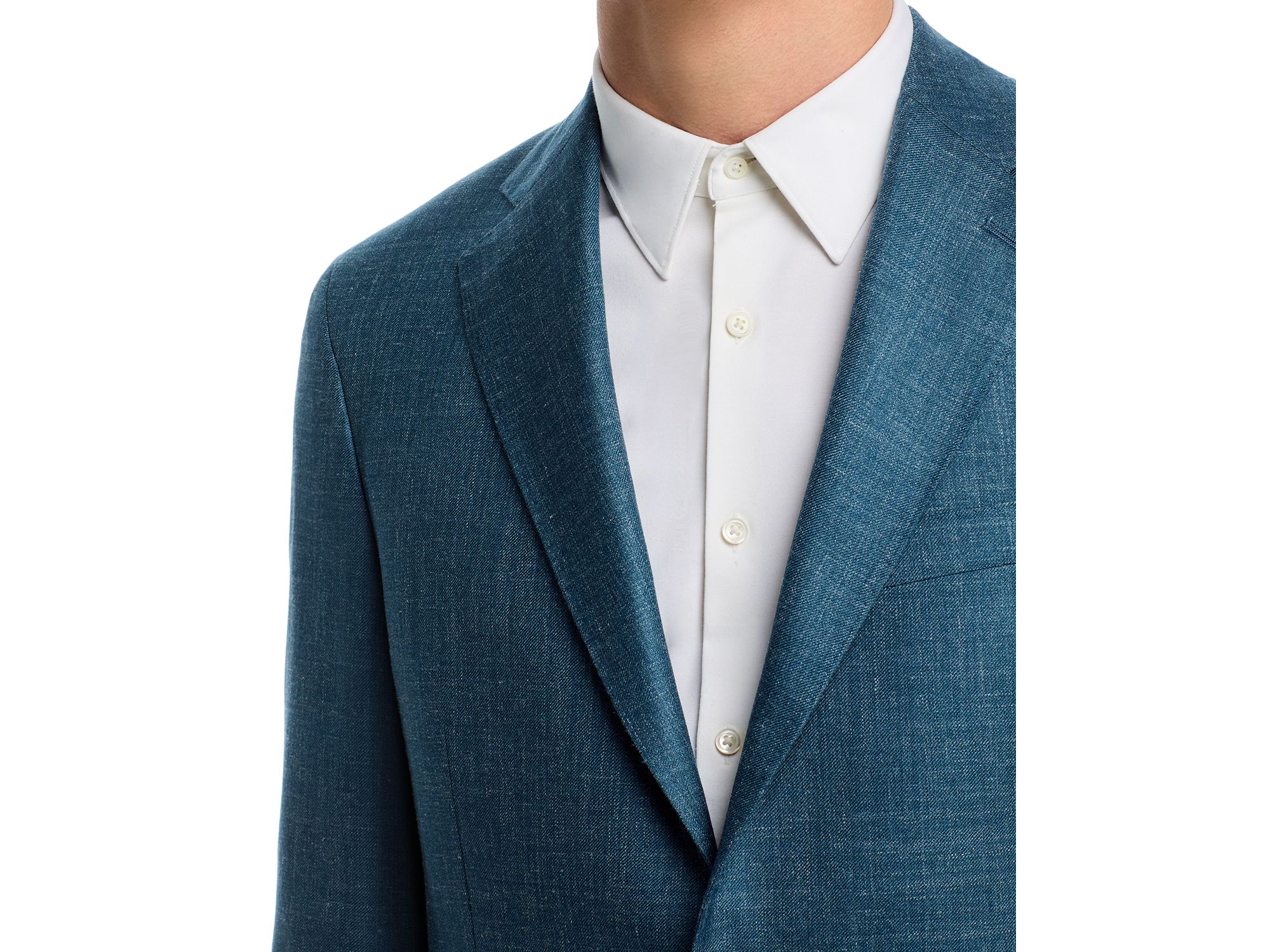 Wool, Silk & Linen Mélange Suit Jacket — Image 5