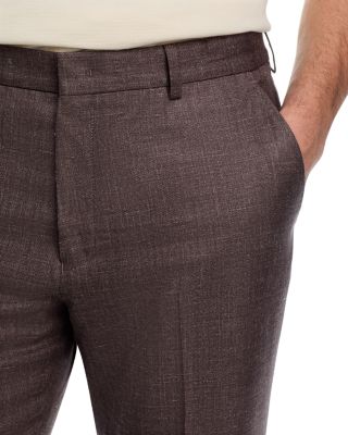 Wool, Silk & Linen M&eacute;lange Suit Pants