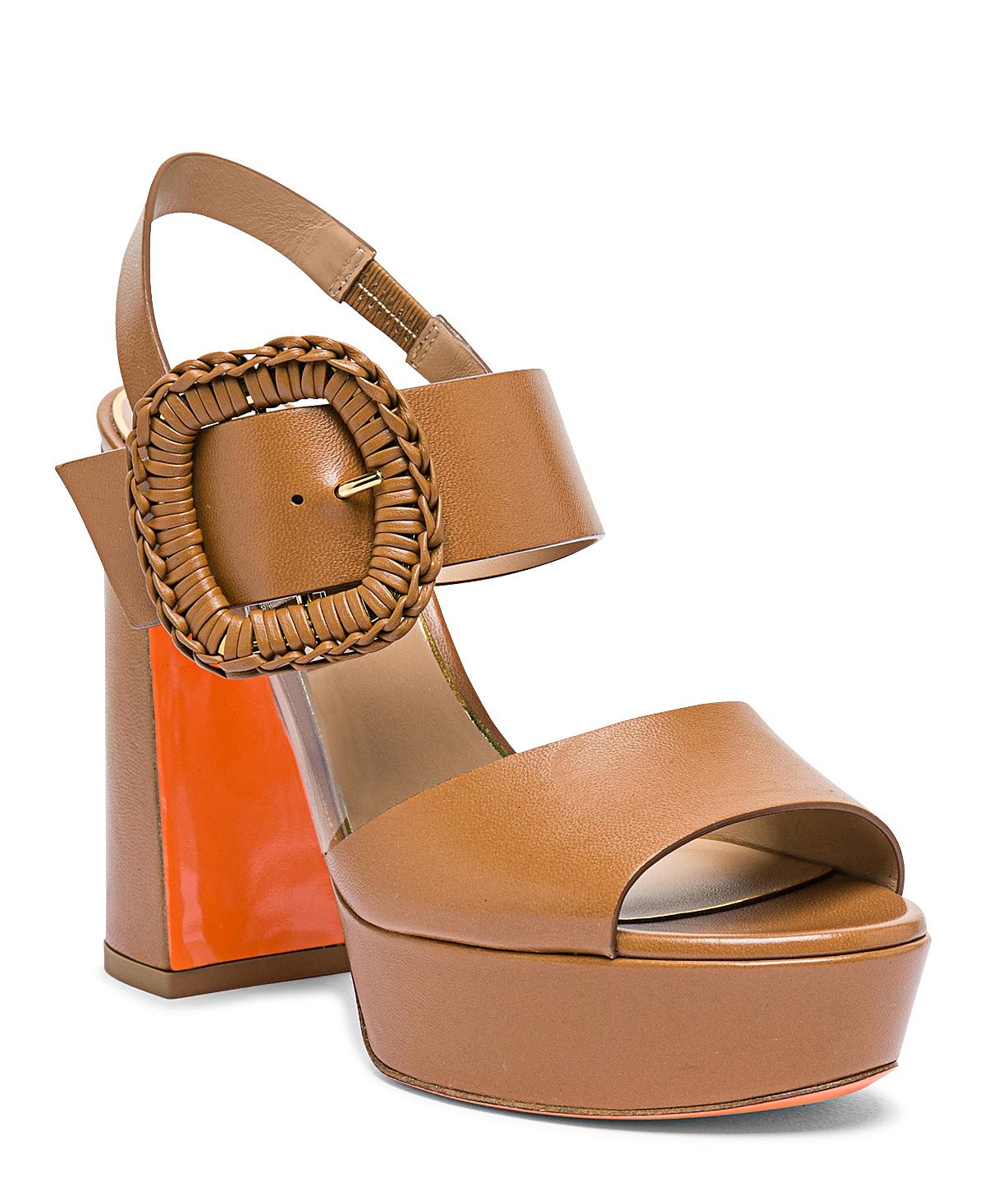Santoni Women's Leather High-Heel Sandal
