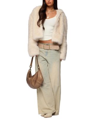 Beyonca Hooded Faux Fur Jacket