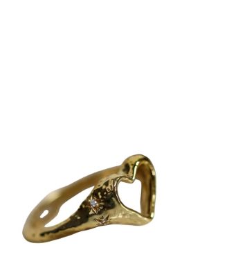  Outline Heart Stacking Ring