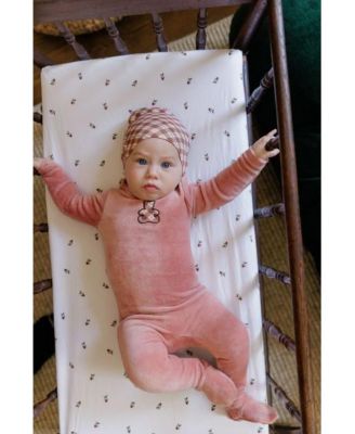  Unisex Velour Plaid Bear Collection Footie + Beanie - Baby