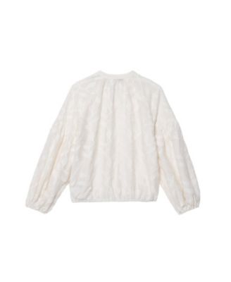  Women's Floral Jacquard Blouse