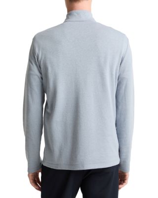 Cotton Blend Double Quarter Zip