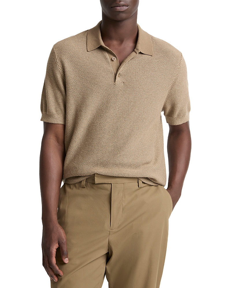 Vince Geo Jacquard Short Sleeve Polo Shirt