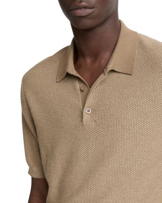 Geo Jacquard Short Sleeve Polo Shirt