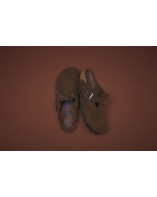 Women's Boston Suede Soft Footbed Clogs