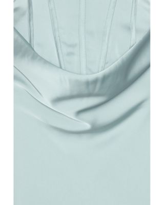 Satin Corset Maxi Dress