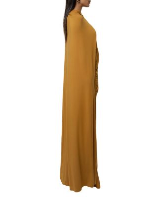 Draped Elegance Cape Dress