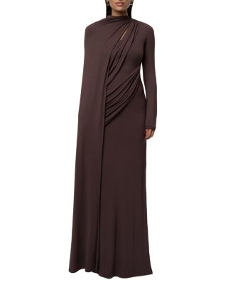 Draped Elegance Cape Dress