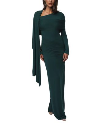  Glitz Asymmetric Maxi Dress